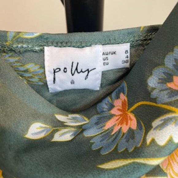 Princess Polly Women's Green Floral Mini Dress Size 4 - Picture 2 of 4